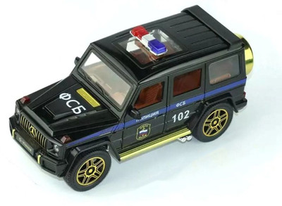 SKBD 1:24 Police Car Die-cast Metal Police-Toy Car SKD(Black, Pack of: 1)