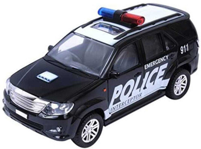 viaan world Centy Fortune Interceptor police Toy car for kids(Black, Pack of: 1)