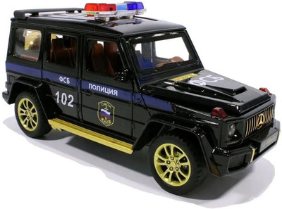 SKBD 1:24 Police Toy Car Die-cast Metal Police SKD(Black, Pack of: 1)