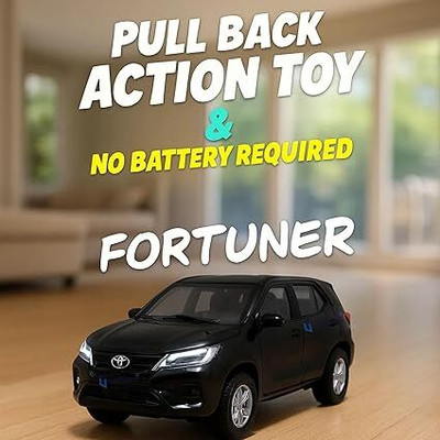 Tinywonders Black Fortuner Die-Cast Pull Back Car Sturdy Metal Model Toy Vehicle for Kids01(Multicolor, Pack of: 1)