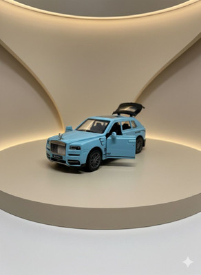 Toybuzz Sky Blue Rolls Royce 1:32 Die-Cast Model Car Premium Collectible Toy(Sky Blue, Pack of: 1)