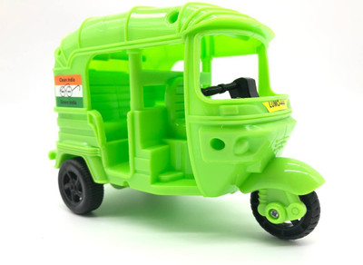 JVTS Auto Rickshaw Pull Back motion excellent realistic graphics toy for kids(Multicolor, Pack of: 1)