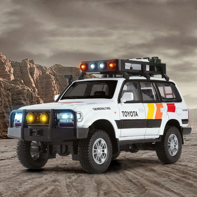 SKBD 1:24 Die-cast LC80 Toy Car For Kids Metal SKD(White, Pack of: 1)
