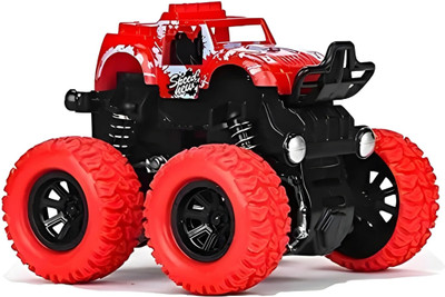 joymax Monster Truck Friction Power Toy for Kids, With Big Rubber Tires, 360° Stunt(Multicolor, Pack of: 1)