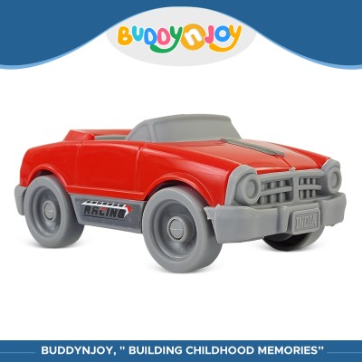 Buddynjoy Dinky Car Plastic Die Cast Pull & Push Vehicle Racing Cars Toys For 1+ Year Kids(Red, Pack of: 1)