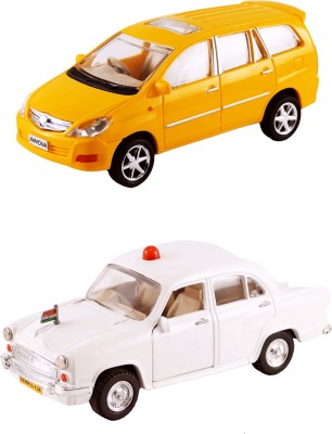 viaan world Combo Pack Of Pullback Centy ( AMBASSADOR VIP & INNOVA ) Toy for kids(Yellow, White, Pack of: 2)