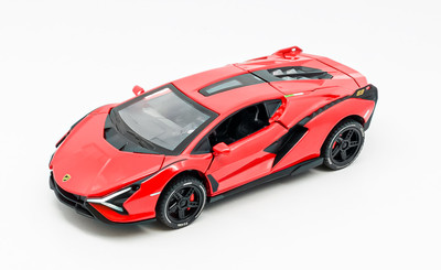 The Flyer's Bay 1:32 Scale DieCast Metal Pull-Back Action Openable Doors Premium Car(Red)