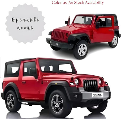 Meesaj Thar Die-cast Model - 1:32 Scale Metal Car with Pull-Back & Openable Doors(Red, Pack of: 1)