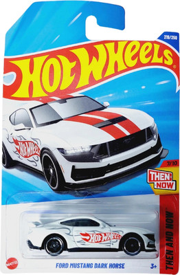 HOT WHEELS C4982 FOERD MUSTANGE DARK HORSE 7/10 DIE CAST TOY CAR M CASE(White, Pack of: 1)