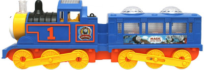 RAINBOW RIDERS Choochoo Electric Musical Train Set Toy With 3D Light And Music for Kids(Multicolor, Pack of: 1)