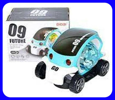 KC COLLECTION New_LED Flashing Rotating Car Toy for Kids – Cool Future Design(Blue, Pack of: 1)