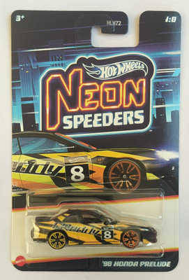 HOT WHEELS NEON SPEEDERS 98 HONDA PRELUDE TOY CAR(Multicolor, Pack of: 1)