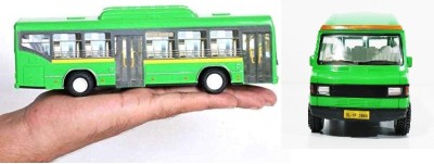 SABIRAT Travel India & Low Floor Bus For Kids Pull Back Action Toys(Green, Pack of: 2)