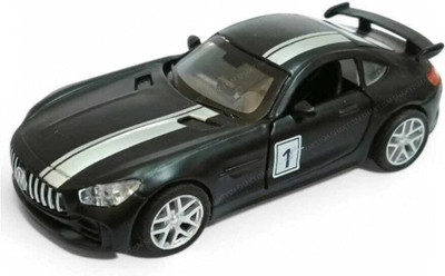APEXIO COLLECTION Toys Premium Metal Die-Cast Sports Racer Car Realistic Doors Collectible(Black, Pack of: 1)