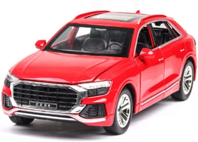 COELON Audi Q8 Car Alloy Metal Pull Back Die-cast Car Vehicles Lights and Sound for Kid(Red, Pack of: 1)