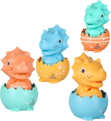 LittlePaws Happy Dinosaur Interactive Baby Toy, 360-Degree Rotating Head, Press-n-Go Motion(Multicolor, Pack of: 1)