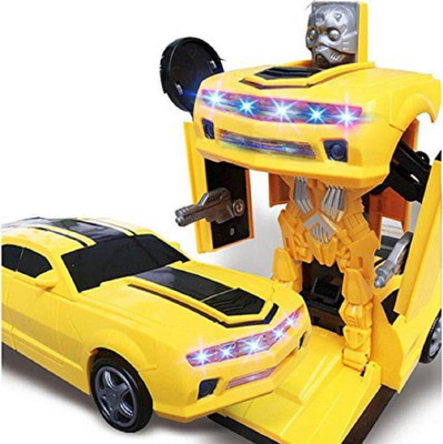 tysm creation Transformer Robot Car Converting To Super Car (Yellow)(Yellow, Pack of: 1)