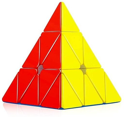 CHIPPI Pyramid Cube High Speed Stickerless Magic Brainstorming Puzzle |Pyramid Cube(1 Pieces)
