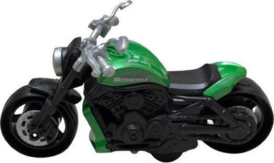 Nihank 1:12 Die- cast green alloy model motorcycle/ friction bike(Green, Pack of: 1)