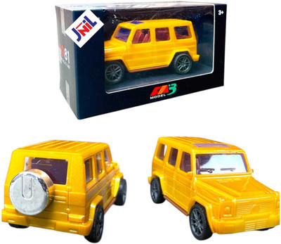 JniL Plastic push back car(Yellow, Pack of: 1)