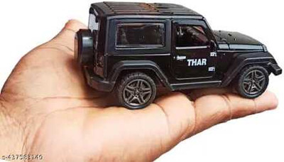 GuruKirpaZone Premium Quality Metal Thar Toy Car With Pull Back Function(Black, Pack of: 1)