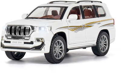 SPENOP 1:24 Scale Big Die-cast Metal Toy Car for Kid Model Prado(White, Pack of: 1)