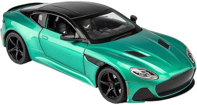 DEUSON ECOM 1:24 Die Cast Metal Car Bentley Aston Martin Scale Model Sound Light Pullback(Green, Pack of: 1)