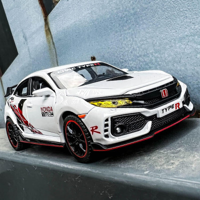SPENOP 1:32 Die-cast Scale Model Civic Type R Car(White, Pack of: 1)
