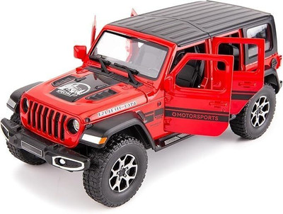 AHBHT 1:22 Scale Rubicon Car Alloy Metal Pull Back Die-cast Model with Sound Light(Red, Pack of: 1)