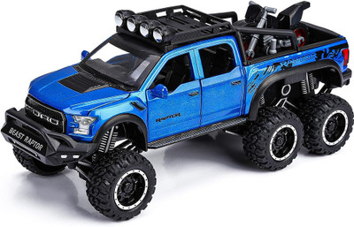 SPENOP 1:24 Raptor Die-cast Metal Car Model blu(Blue, Pack of: 1)