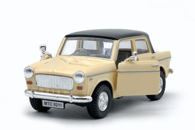 Archana Creations Padmini Premium car Toy, Pull Back Action, Vintage Door Openable(Beige)