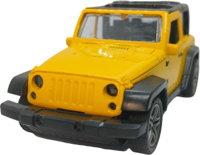 BGT Thar Die Cast Metal Pull Back Toy Car for Kids with Openable Doors(Yellow, Pack of: 1)