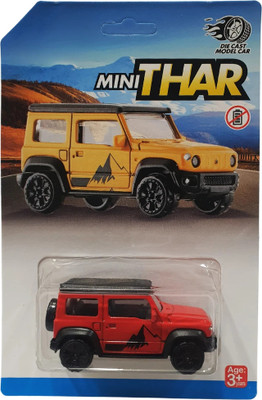 MINIMOTO Jimny/Thar Die Cast Alloy Metal Model Car 1:64 Scale Size Race Car Toy for Kids(Red, Pack of: 1)