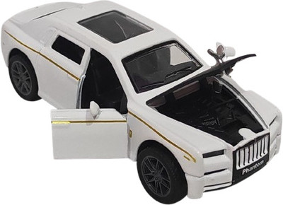 swe Rolls Royce Phantom Car 1:36 Scale Die cast Alloy Pull-Back Model Light & Music(Black, Pack of: 1)