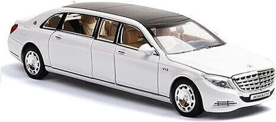 Abdul 1:32 Scale Die Cast Car Pull Back Alloy Metal Maybach S600 white(White, Pack of: 1)