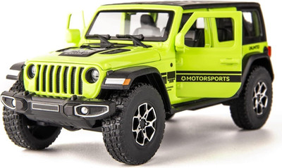 MOOBOO 1:32 Scale RUBICON CAR Toy Model Car for Kids Die cast Model Car(Green, Pack of: 1)
