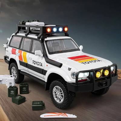 SKBD 1:24 LC80 Toy Car Die-cast Metal SKD(White, Pack of: 1)