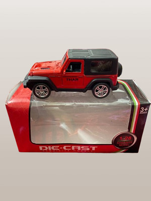 SBE New 1:28 Scale Alloy DieCast Metal Mini Thar Jeep Toy Car With Light & Sound(Multicolor)