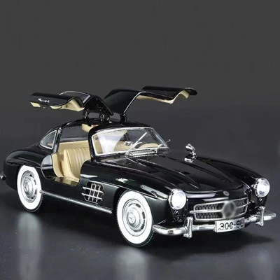 RUTSHRA 1:24 Vintage Die-cast Car Metal Toy Car 300 SL RSH(Black, Pack of: 1)