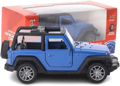 Gezeno Fun Pull Back Die Cast Car Jeep 1:32(Blue, Pack of: 1)
