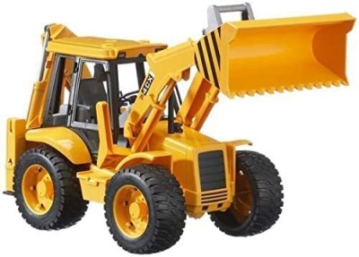 LWF Plastic 2 in 1 JCB Construction Vehicle, Pack of 1, Yellow(Yellow, Pack of: 1)