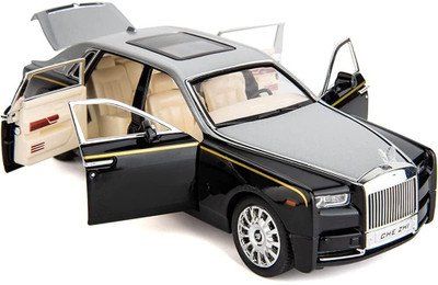 Learn With Fun 1:32 Rolls Royce Phantom Die cast Metal Car Toy Light & Sound for Boys Girls(Black, Pack of: 1)