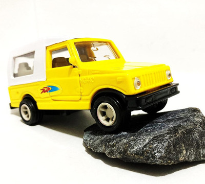 WooZee GYPSY Miniature Pull Back Toy Car with Very Realistic Design , Doors Openable(Yellow, Pack of: 1)