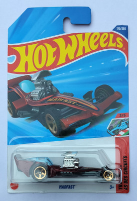 HOT WHEELS TRACK ACES AS DES CIRCUITS 3/5 MADFAST TOY CAR(Red, Pack of: 1)