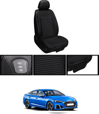 RKPSP Leather Seating Pad For  Audi S5(Front, Back Black)