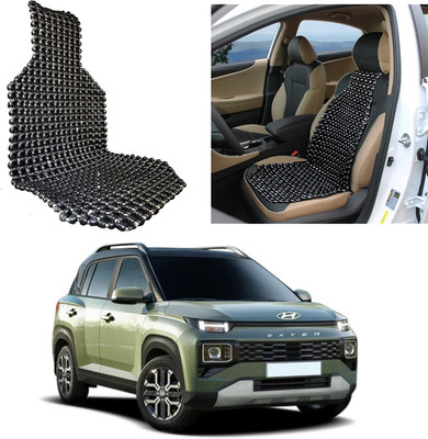Oshotto Wooden Bead Seating Pad For  Hyundai(Front Seats Black)
