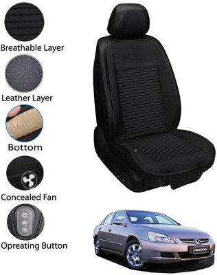 AYW Leather Seating Pad For  Honda Accord(Front Seat Black)