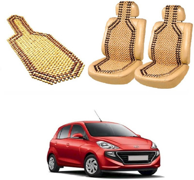 ROSHNEER ENTERPRISES Wooden Bead Seating Pad For  HYUNDAI Santro(SANTRO NEW Beige)