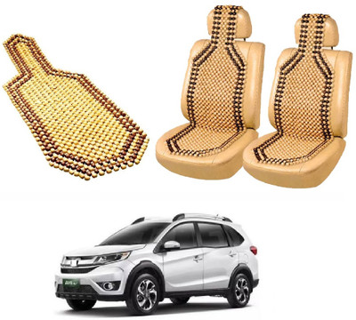 ROSHNEER ENTERPRISES Wooden Bead Seating Pad For  Honda BRV i-DTEC S MT(BRV Beige)