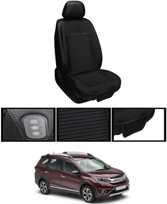 MSNP Leather Seating Pad For  Honda Universal For Car(Front seats, Black Seat Black)